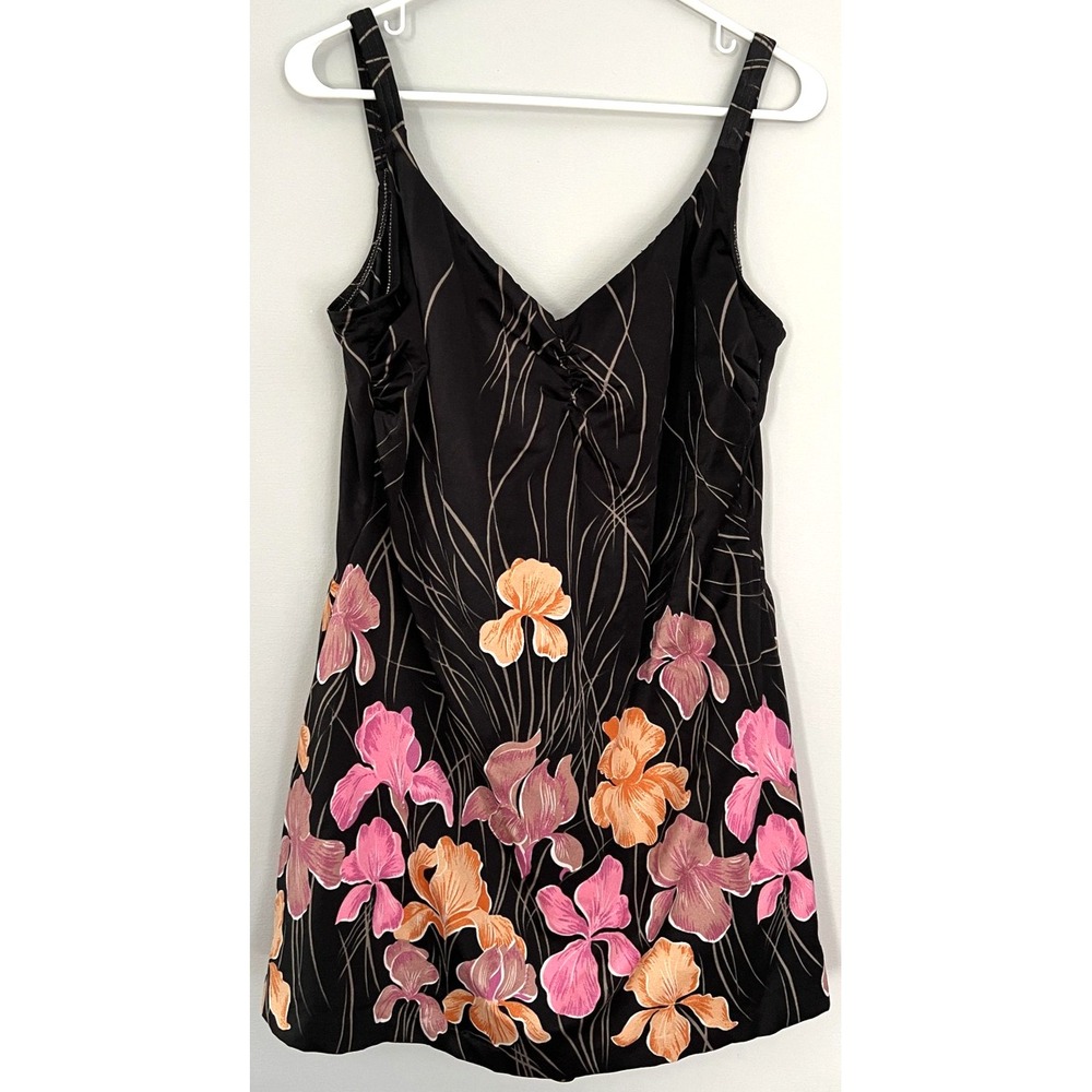 Vintage‎ Lane Bryant Swimsuit Womens 46 Floral Swimdress Plus Size Robby Len 90s